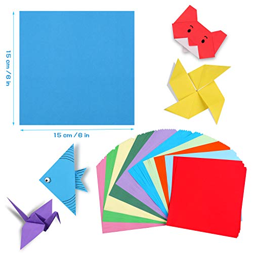 Yibeishu Origami Paper Kit With Instructions Book 20 Easy Origami Projects 6X6 Inch Origami Paper Double Sided Square Colorful Folding Paper Set For Kids Adults Beginners Activity #TOP2