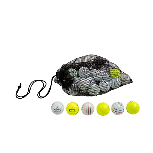 Clean Green Golf Balls 24 Recycled Used Golf Balls for Callaway ERC Triple Track Golf Ball Bulk Mix - Cheap Golf Balls Good Condition - Includes Callaway Golf Balls for Men and Mesh Carrying Bag (24)