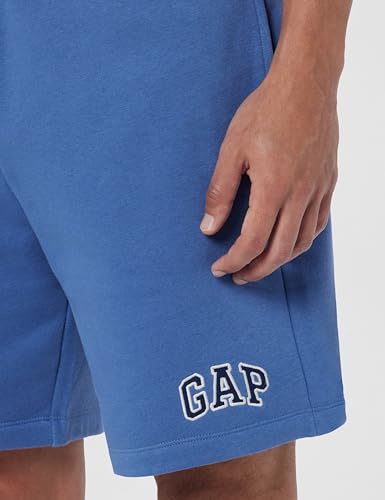 Image of Gap Men Embroidered Standard Fit Mid Rise Shorts