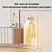 Automatic Ironing Machine, Portable Clothes Dryer Upgraded, Automatic Wireless Vertical Steam Iron, Portable Dryer with Remote Control for Apartment Travel (Beige)