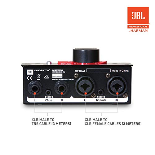 JBL NPATCH BLK Nano Patch+ Compact 2-Channel Passive Volume Controller