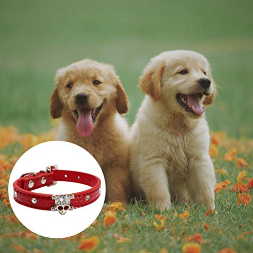 Amosfun - Collare per Cani con Teschio di