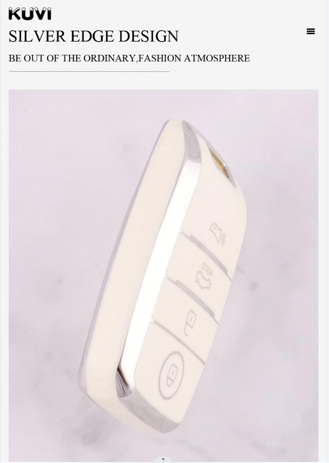 Miniatura 3 de Funda para llavero Kia Forte Koup Optima Rio TPU Key Case Llavero Shell Box Holder Accesorios 3 botones