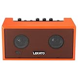 Lekato mini amplificador de guitarra recarregável amplificador de