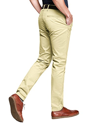 Image of Match Mens Regular-Fit Casual Flat Front Chino Pants