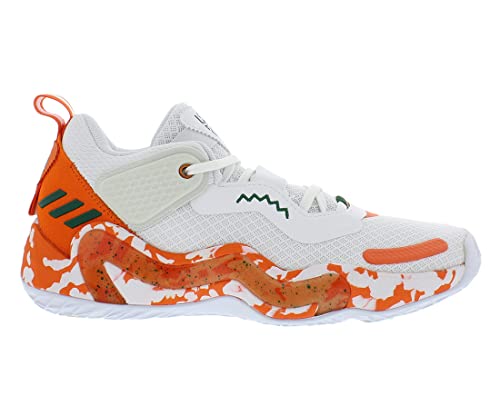 Adidas Sm D.O.N. Issue 3 Unisex Shoes Size 10, Color: White/Orange