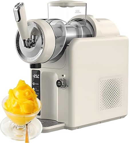 Slushie Machine 1.8L, 150W Fro-Zen Drink Maker for Home, 5 Preset Programs,Rotate Button,One-Click Automatic Cleaning, 42.9x19x39cm(White)