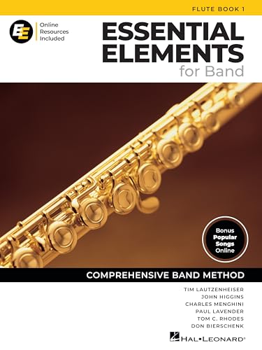 Essential Elements for Band Flute Book 1 (2025 Edition) with EEi Online Resources | Updated Flute Method Book and Sheet Music for Students and Teachers | Comprehensive Band Method Songbook