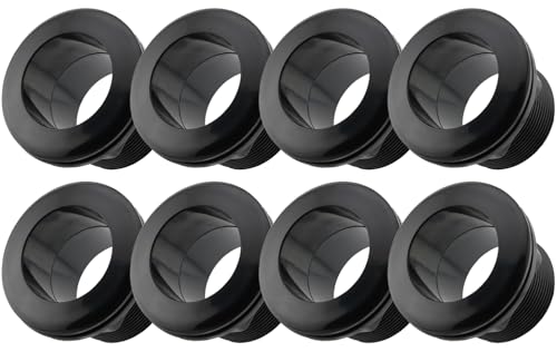2 Inch Bulkhead Fitting for Aquariums, 8 Pack, Slip x Slip, Made in USA