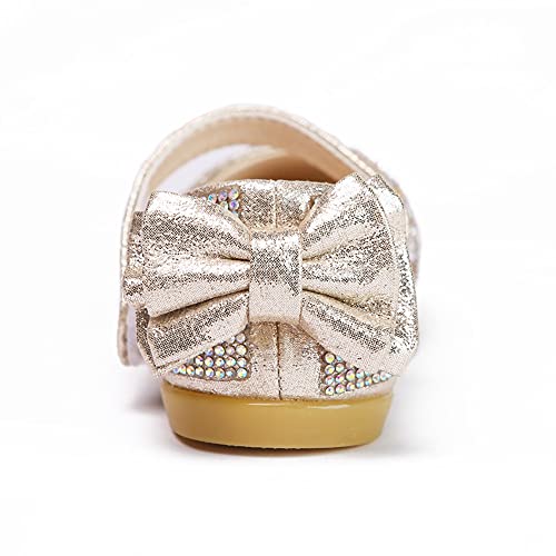 Little Kids Girl's Adorable Sparkle Mary Jane Ballerina Flat Princess Party Dress Shoes4