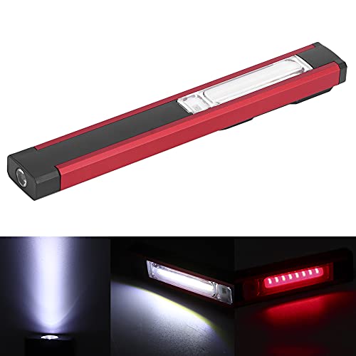 Alomejor LED Flashlight with Magnetic Clip (Lumière rouge + lumière – vue 5