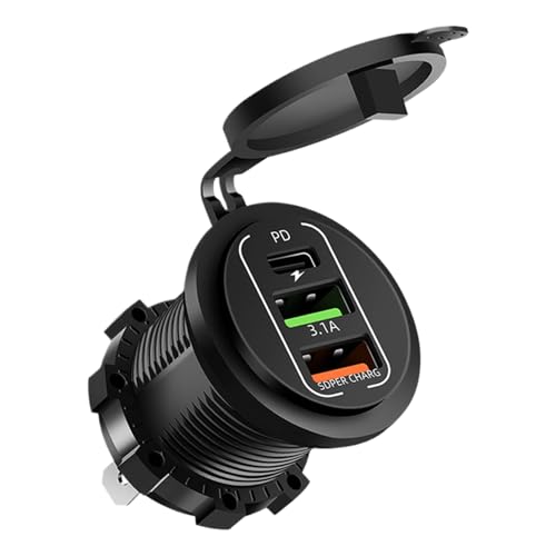 Caricabatterie per Cellulare - Adattatore per Caricabatteria da Auto a 2 Porte | Adattatore di Ricarica Portatile - per Camion Casa Camping-Car Yacht Viaggi d'affari
