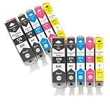 インクカートリッジ 570 571 PGI-570 CLI-571 MG5750 MG5751 MG5752 MG6850 MG6851 MG6852 TS6050 TS5050 5051 プリンターと互換性あり(2set 5pcs) image