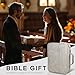 Orionstar Bible Cover for Women/Men, Leather Bible Case With Handle, Minimalist Design for Women/Men, Water Resistant Bible Cover Case, Surface Zippered Storage Pocket, Bible Gift