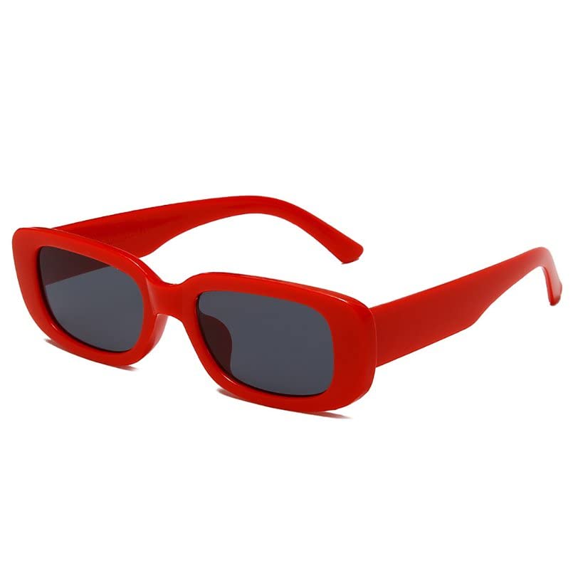 Xinsany Mountaineering Accessories European and American Style Square Su, Red Frame Black Gray Film,...