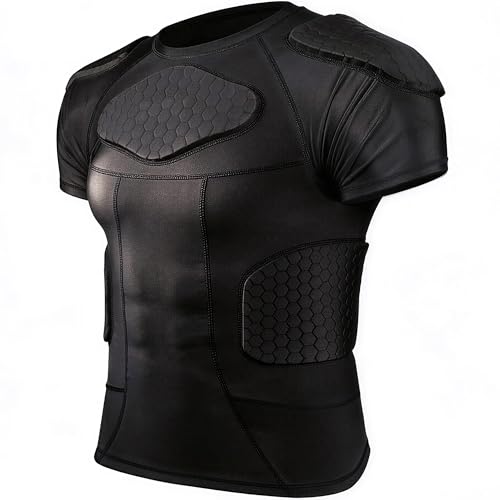 Eicolorte Men 6-Pad Compression Shirt
