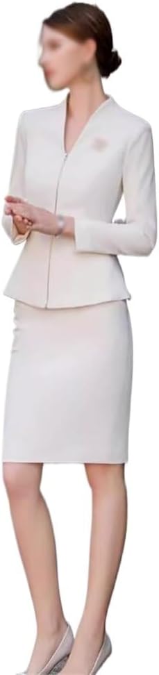Zip Collarless Suit Suit Business Reception Tooling Professional Temperament Work Clothes