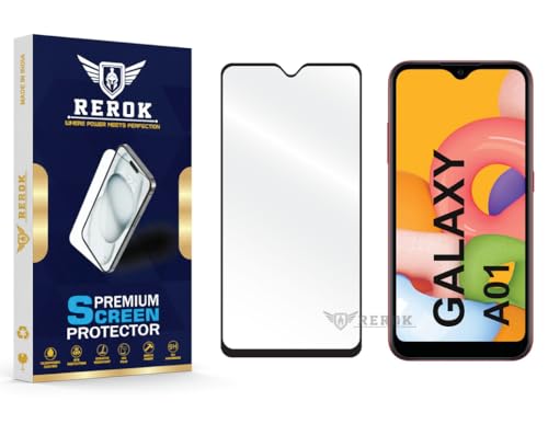 Image of Gorilla Tempered Glass Screen Protector Compatible with Samsung Galaxy A01 [Pack of 1] | Edge-to-Edge, Bubble-Free, Case Friendly, Easy Installation Kit