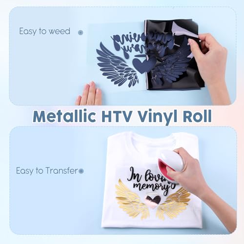 HTVSTD Rolo de Vinil Metálico Htv- 12