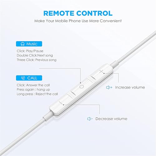 Image of USB C Headphones for iPhone 17 /16 /15 Pro Max Plus Earbuds,Type C Earphones