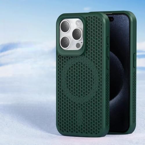 Coque dissipation chaleur iPhone 15 Pro Max anti-surchauffe avec fixation magnétique puissante