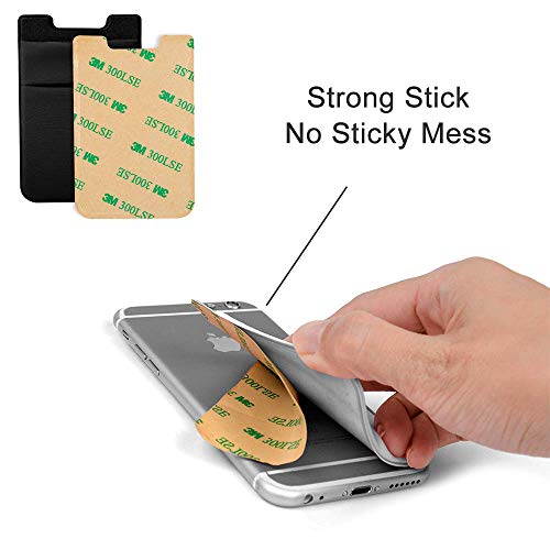 Hoblaze 4351660653 Phone Card Holder Stretchy Lycra Wallet Pocket Credit Card Id Case Pouch Sleeve Adhesive Sticker Compatible thumb #3