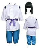 ZNZXYCOS Adult Anime Movie White Shirt Blue Pants Men's Suit Halloween Costumes (3X-Small)