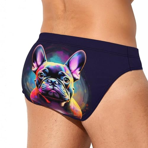 Art Pug Dog Men's Swim Briefs Sexy Bikini Swimwear Bathing Swimsuit Trunks Underwear3