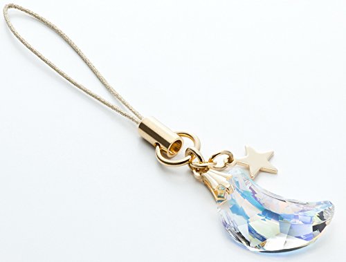 Kisaragi Cell Phone Strap 031 Crescent - Crystal Aurora (Gold Court)