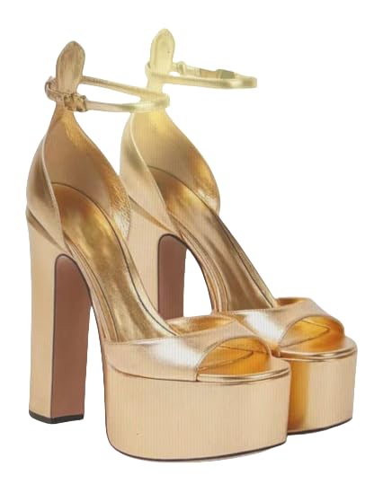 Women's Platform Chunky Heels Round Toe Toe Sandals Heels for Women Ankle Strap Sexy Evening Dress Pump Sandals