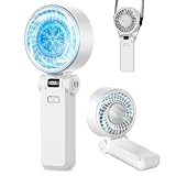 Balin ハンディファン 冷却プレート ペルチェ【-25℃瞬間冷却×広角送風×自然風再現】携帯扇風機 静音 最大20時間連続稼働 冷却ファン 手持ち扇風機 卓上扇風機 ミニフアン Type-C急速充電 熱中症対策 ストラップ付き プレゼント ギフト