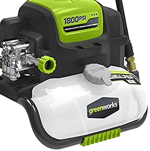 Greenworks GPW1800 Electric Pressure Washer 1800 PSI 13 Amp 1.1 GPM