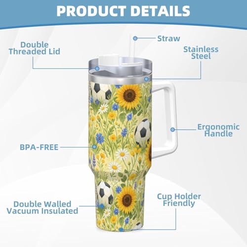 Botella de agua reutilizable de 40 oz tipo taza de café para coche 7