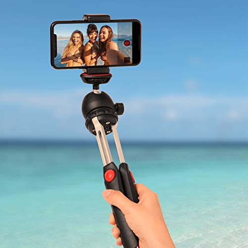 Polarduck Mini Trepied, Trepied Smartphone, Trepied Appareil Photo, Trepied Telephone pour iPhone/Samsung/GoPro/, Tête pivotante à 360 & Jambes Extensibles, Support de Téléphone et Adaptateur Gopro - Image 7
