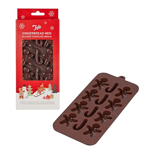 Tala Silicone Chocolate Moulds, Makes 24 Chocolates, Gingerbread Man Design, Non-Stick, Optimal for Homemade Gifting - Image 2