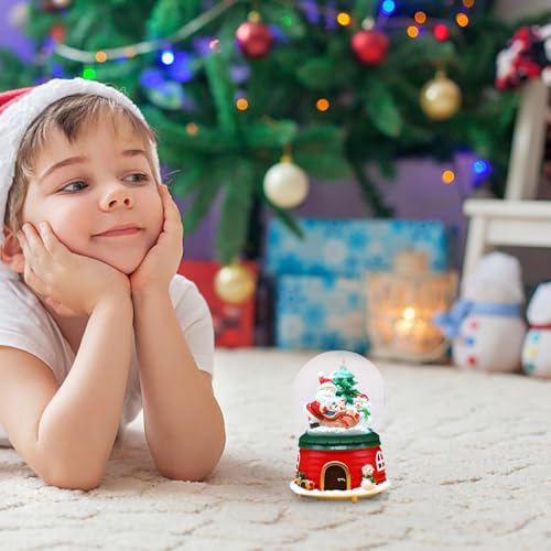 Linternas de Navidad con Papá Noel y alce, el regalo ideal con música y luces LED 3
