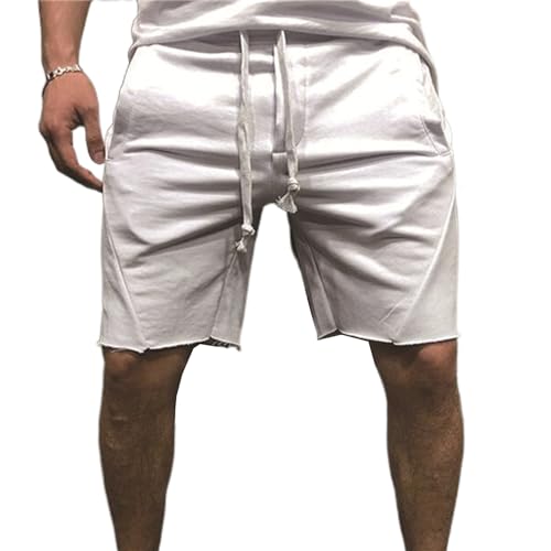 Workout Shorts for Men Drawstring Elastic Baggy Shorts Stretch Beach Sportswear Summer Loose Fit Lightweight Pants