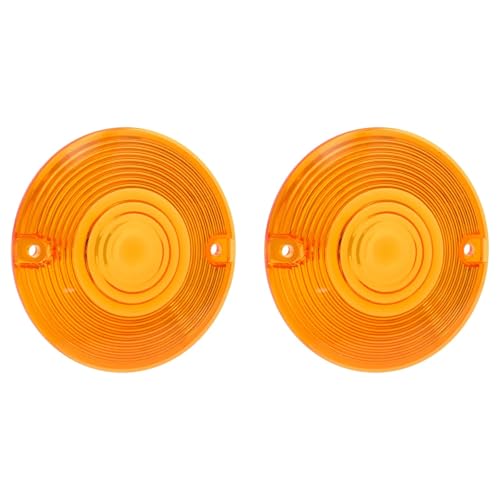 Clignotants moto : lentilles plates orange haute visibilité pour Harley