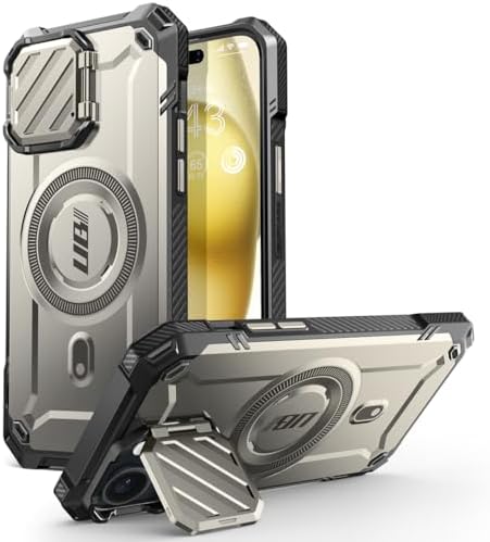 SUPCASE for iPhone 13/14 / 15 / 16e / 17e Case with Camera Cover Stand
