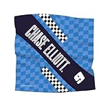 Northwest NASCAR Chase Elliott Funky Driver Bandana, Officially Licensed Racing Fan Headwear Scarf, Lightweight Square Neck Wrap Accessory, 21 x 21 inches