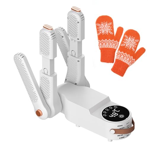 Teksome Máquina Secadora de Zapatos,Secadores de Zapatos para Zapatillas de Deporte, Secador de Botas retráctil, Calentador de Botas de esquí y Calentador de Botas para Botas de Trabajo, Botas