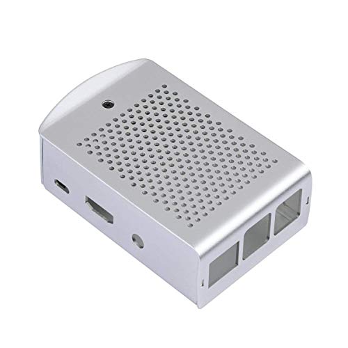 Image of REES52 Raspberry Pi 3 Model B+ Aluminum Case Metal Shell Support Raspberry Pi 3 Model B B Plus (Silver)