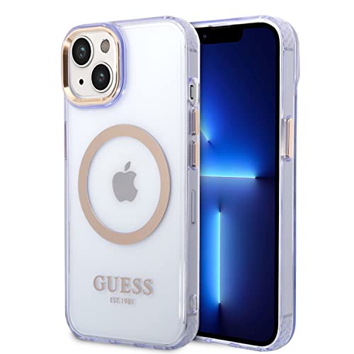 Guess GUHMP14SHTCMU Coque Rigide pour iPhone 14 6,1" Violet