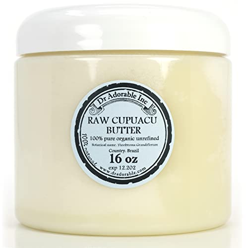 Dr Adorable - 16 oz - Cupuacu Butter - Exotic Unrefined Pure Natural Organic Cold Pressed