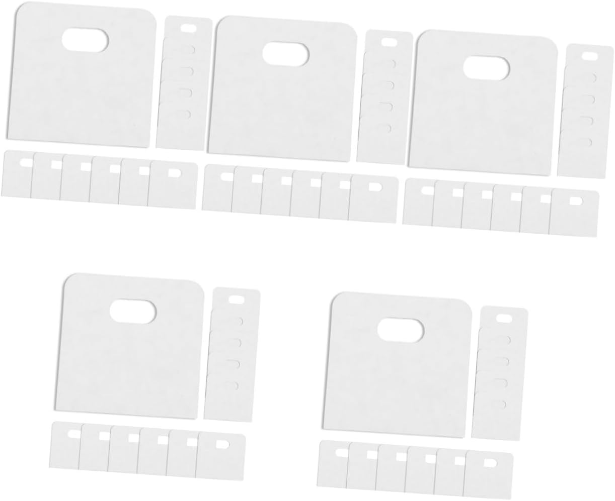 LIFKOME 200 Pcs Shutter Patch Vertical Blind Repair Tab Clear Vertical Blind Tabs Vertical Blind Slat Repair Reinforcement Tabs Vertical Blind Slats Part for Blinds Curtain Pvc