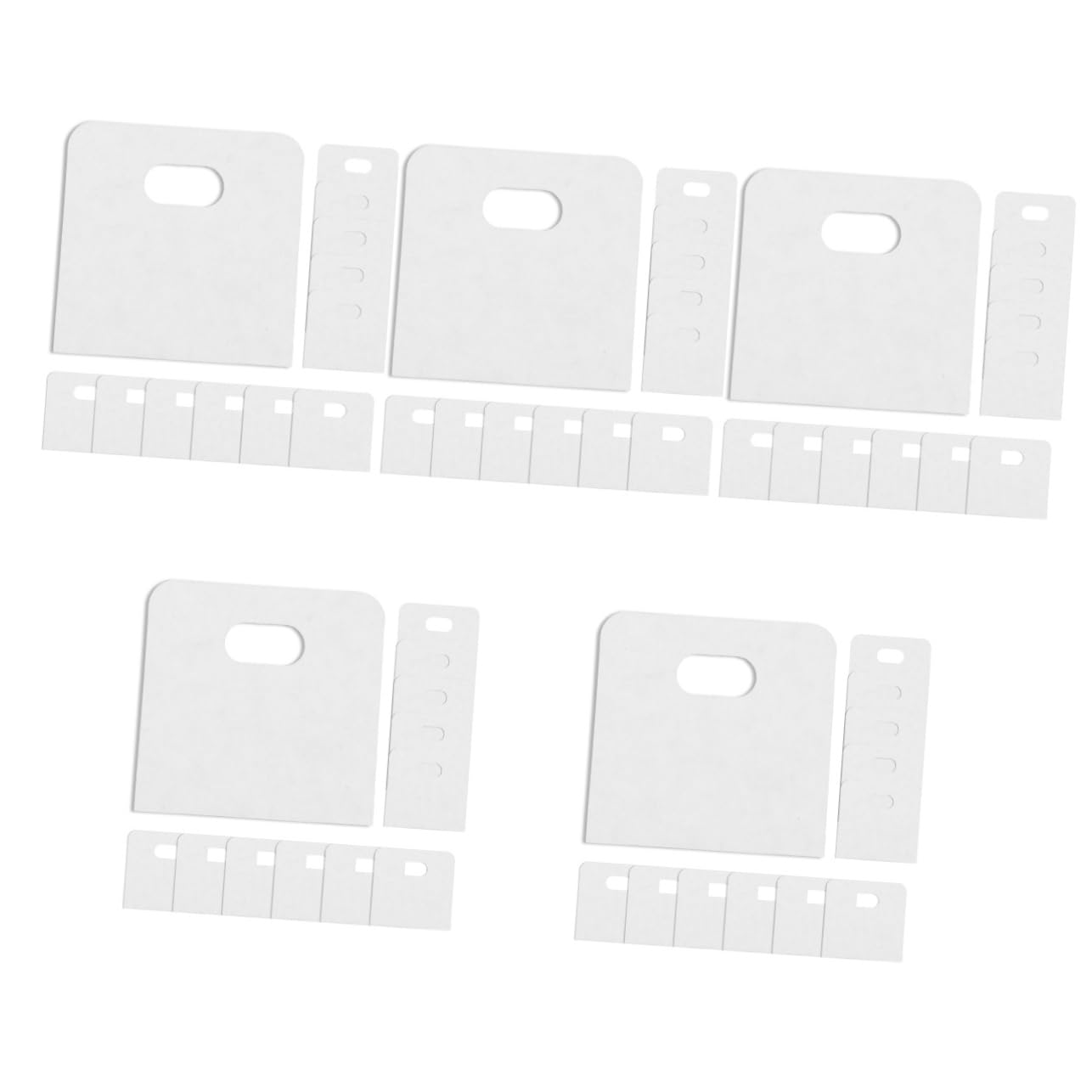 LIFKOME 200 Pcs Shutter Patch Vertical Blind Repair Tab Clear Vertical Blind Tabs Vertical Blind Slat Repair Reinforcement Tabs Vertical Blind Slats Part for Blinds Curtain Pvc