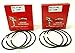 Lil Red Barn 2 Sets Standard Piston Rings Compatible with Briggs & Stratton 499604 for 20 and 22HP Vertical, Vanguard OHV V-Twin Engines, black