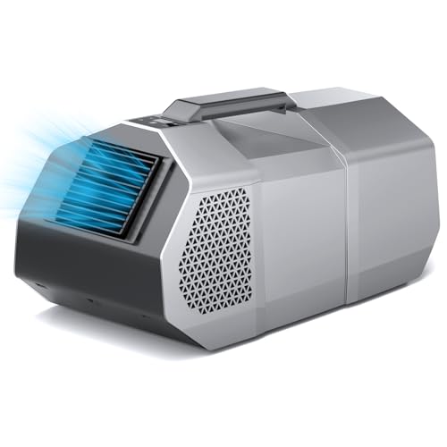 Portable Tent Air Conditioner, Camping Air Conditioner 3 Wind Modes Support Remote & Touch Control, Quiet Operation, 240W Low Power Consumption for RV, Car, Outdoor Use