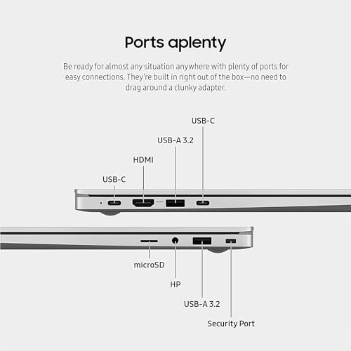 Image of SAMSUNG 15.6 inch Galaxy Book3 Laptop PC Computer, 13th Gen Intel Core i7-1355U Processor / 16 GB / 512GB, Thin and Light, FHD Screen, Fingerprint Reader, HD Webcam, 2023 Model, NP750XFG-KB2US, Silver