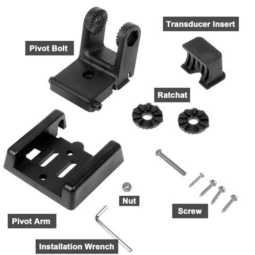7400931 MHX XNT Transducer Bracket,Transom Mounting Hardware Kit,Transom Mount Plate Fit for MHX XNT Model Transducers - Thumbnail 4